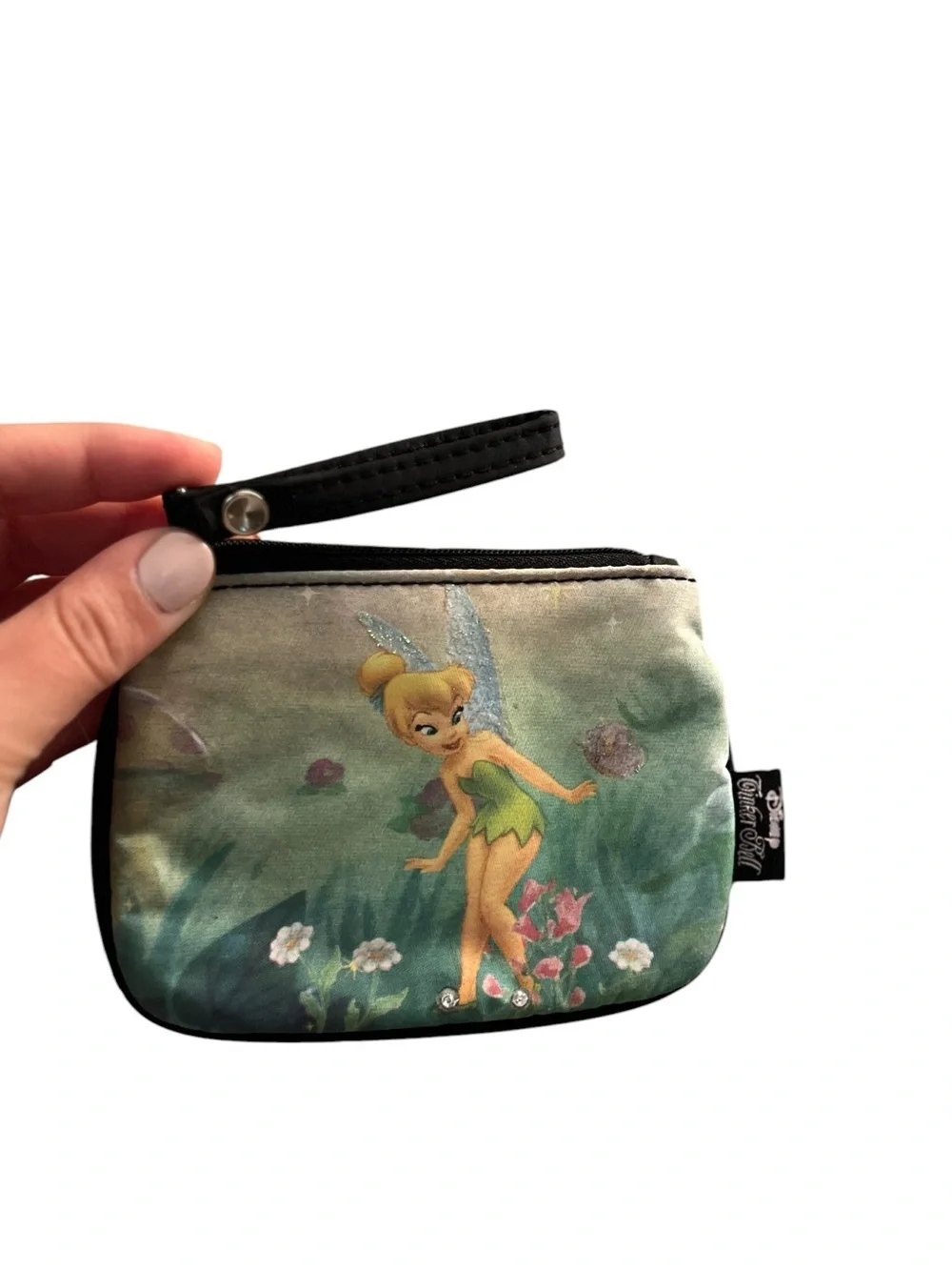 Disney Tinker Bell Garden Fairy Mini Wristlet Coin Pouch - Vintage Y2K - NWT